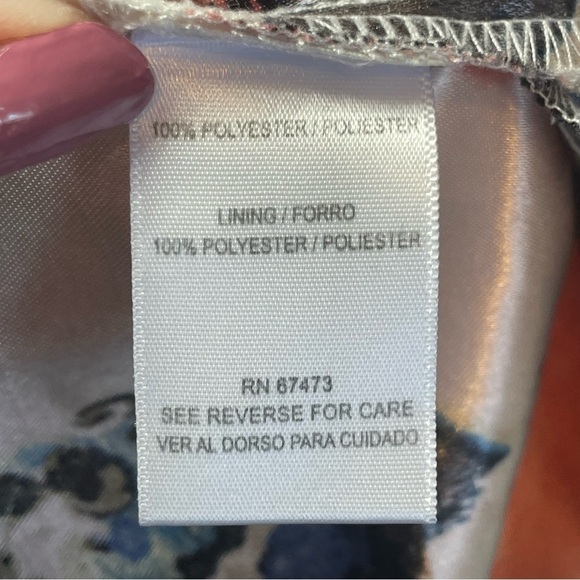 Danny & Nicole Floral Fit & Flare Dress 16 Round Neck Wedding Guest Garden Party - Picture 9 of 14